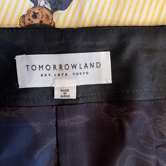 NWT - *RARE - Sample* Women's Tomorrowland Wrap Wool Skirt / Navy / Size 38 - Picture 10 of 16